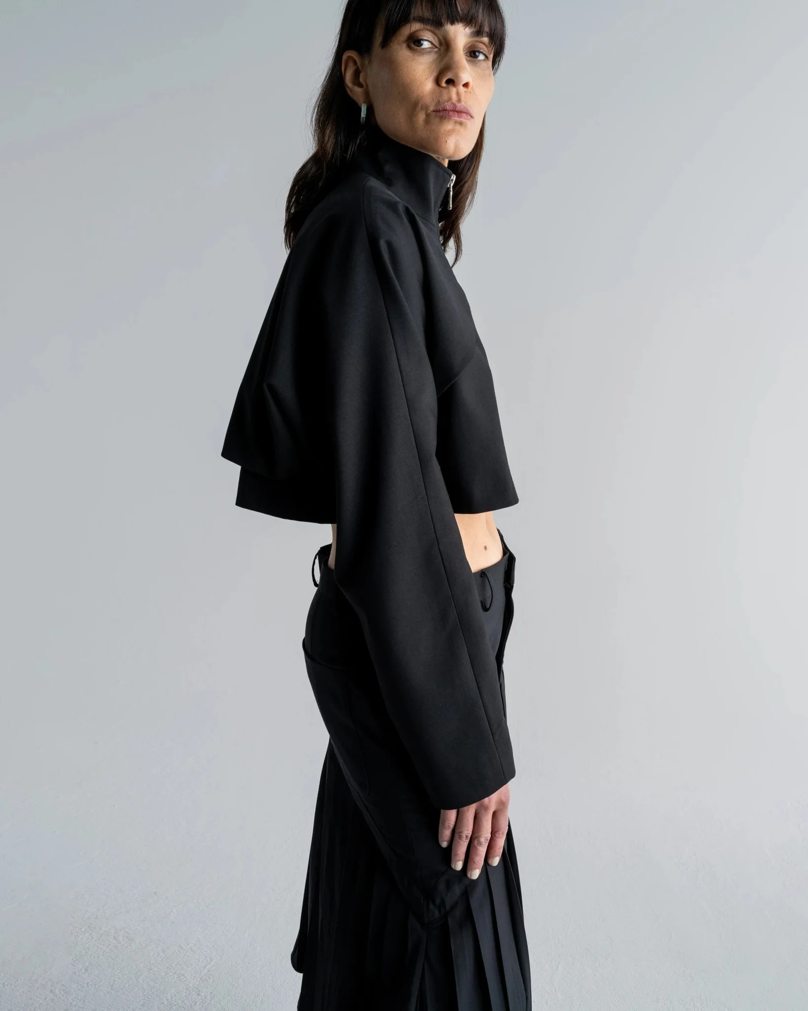 CROPPED CAPE JACKET - Image 3